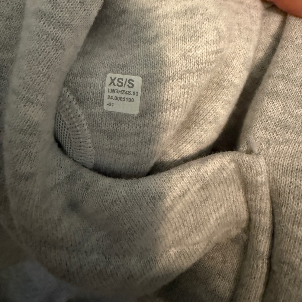 Lululemon full length scuba funnel neck heathered grey - Picture 3 of 3